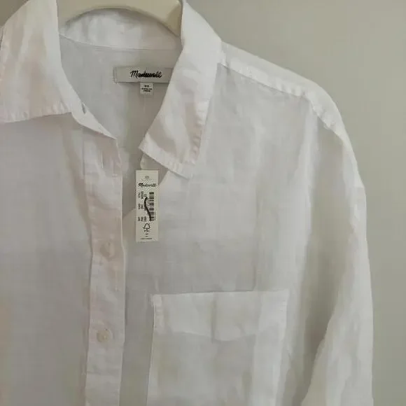 Madewell Oversized Button Up White XS - Picture 5 of 6